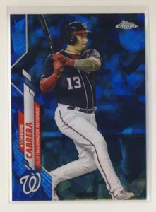 2020 Topps Chrome Update Sapphire Asdrubal Cabrera Washington Nationals - Picture 1 of 2