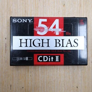 SONY CDit-II 54 TYPE II BLANK CASSETTE TAPE (1) (SEALED) - Picture 1 of 2