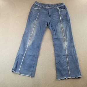 Unbranded Jeans Women's Sz 2XL Blue Wash Indie Flare Stretch Comfort Fire - Picture 1 of 11