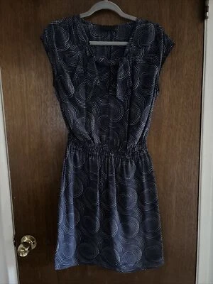 Derek Lam Navy Blue 100% Silk Sleeveless Dress Size 40/US 4 - Image 1 of 4