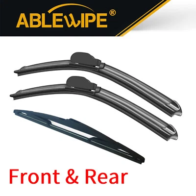 ABLEWIPE 26"20"14" Front Rear Wiper Blades Fit for 2017-2010 Volvo XC60, 3pcs Foto 1 de 4