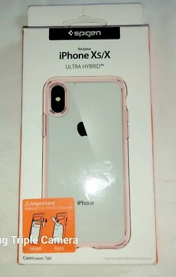 SPIGEN ULTRA HYBRID Case for iPhone Xs/X Rose Crystal 057CS22128 - Image 1 of 4