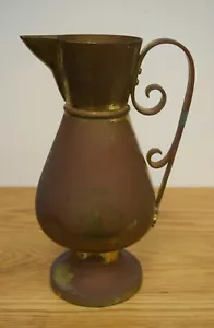 Antigua jarra de latón usada Ewer/Bandera/Jarra de R. Geissler NY C.1894 (CU#433) - Imagen 1 de 12