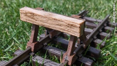 Prellbock passend für LGB Lehmann Gartenbahn Spur G Rostig inkl. "Holzpuffer" - Bild 1 von 4
