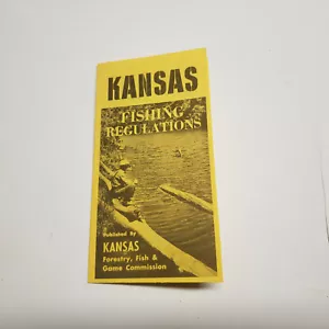 Kansas Fishing Regulations Broschüre Kansas Forestry, Fish & Game Commission 1972 - Bild 1 von 4
