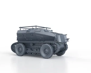 WWII GERMAN - SDKFZ 254 SAURER TRACTOR - 1/56 1/72 1/87 1/100 3D - Picture 1 of 4