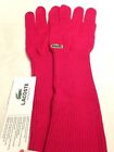 NWOT Lacoste Women's Elongated Cotton~Wool Fucshia/Magenta Gloves (S) Small