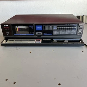 (1985) Aiwa AD- F350 Stereo (2 Head) Compact Cassette Tape Deck w/ DX Head - Picture 1 of 11