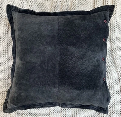 Funda de almohada Ralph Lauren de gamuza rústica cosida en la parte superior de 18" e inserto de almohada de plumas Foto 1 de 4