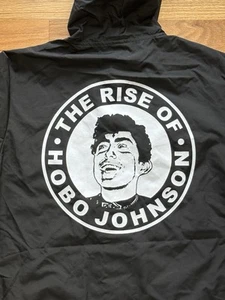 The Rise of Hobo Johnson Windbreaker Hooded Jacket Size Medium Snap Front - Picture 1 of 8