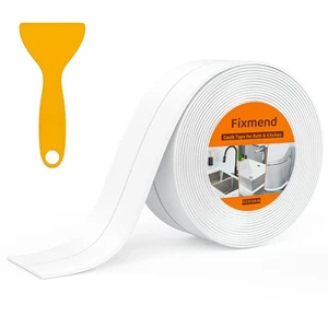 White Caulk Tape Waterproof Self Adhesive, Toilet Caulk Sealant Tape,Bathtub ... - Picture 1 of 8