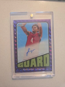 Jalen Green 2023-24 Topps Chrome 1972 Autogra Purple Geometric Refractor #TA-JAG - Picture 1 of 2