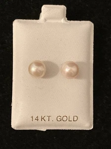 Ohrringe 14 Kt 8-8,5 mm Akoya Perlen - Bild 1 von 5