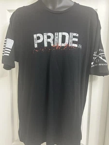 Grunt Style Pride T-Shirt - Black  Military Patriotic Size 2XL - Picture 1 of 5
