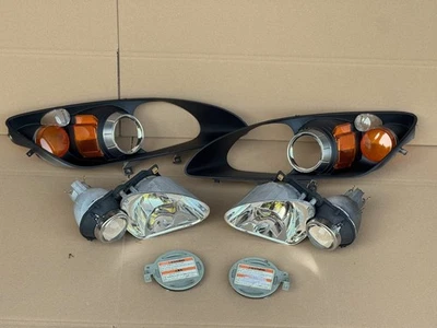 2004 2005 2006 2007 2008 Honda S2000 Headlight AP2 Projector D2S Shrouds Chrome - Image 1 of 4