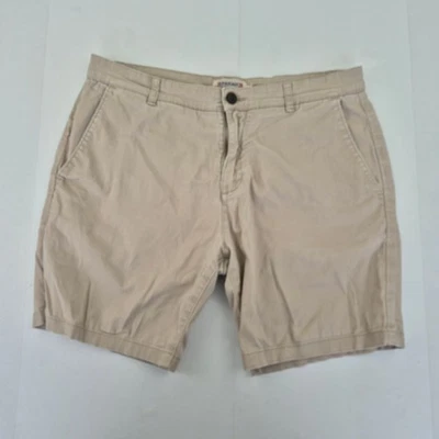 Pantalones Cortos Chinos FARAH 32 Beige Para Hombre Algodón Elastizado Informal Verano Foto 1 de 4