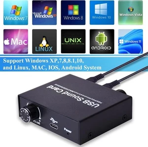 USB Soundkarte Externe Set Top Box Computer Externer Konverter Treiber Kostenlos - Bild 1 von 9