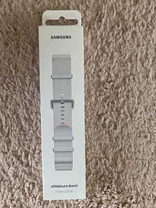 Genuine SAMSUNG Galaxy Watch 7 6 5 4 Athleisure Band, One Click, M/L, Silver NIB - Zdjęcie 1 z 3