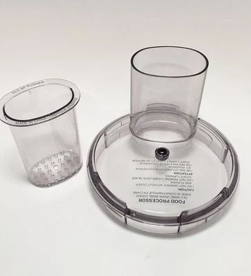 Cuisinart Food Processor Model DLC-6 Work Bowl Lid Pusher DLC-6WBC DLC-6P Clean - Image 1 of 4