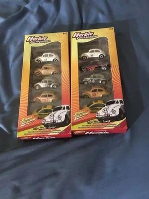 2 Johnny Lightning Herbie Fully Loaded 5 Car Sets White Lightning Herbie A & B - Image 1 of 4
