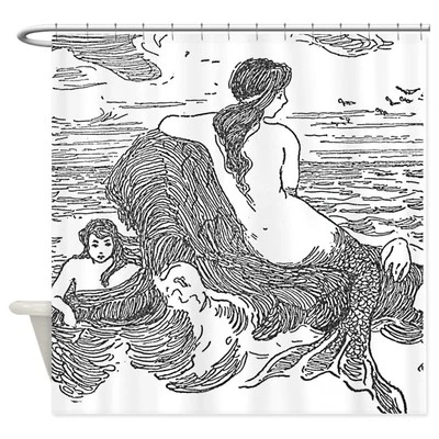 Cortina de ducha CafePress Latimer J Wilson Mermaids (992610795) Foto 1 de 3
