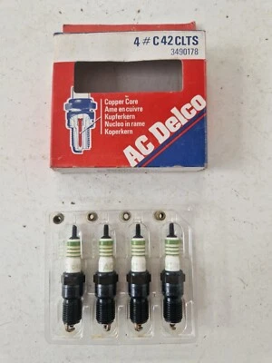 Fits Triumph Dolomite Sprint Spark Plugs 4 AC Delco Copper Core C42CLTS - Image 1 of 4