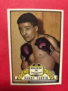 Randy Turpin 1951 Topps Ringside #10 ex-Mt b - Imagen 1 de 2