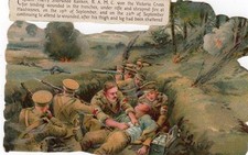 Military Victoria Cross Captain Harry Ranken postcard size Scrap (NOT POSTCARD)