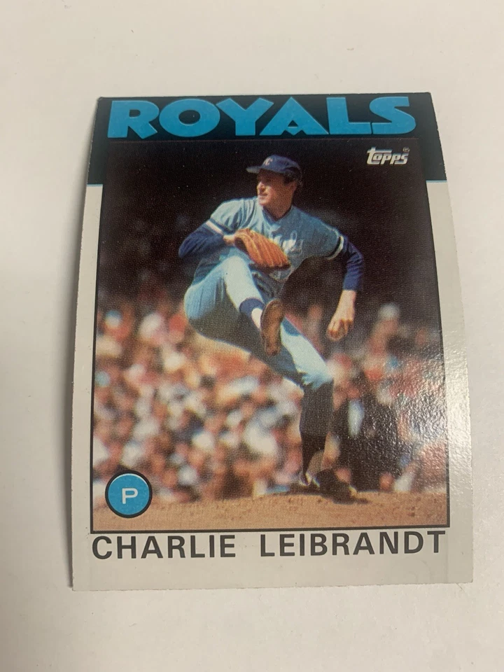 1986 Topps Kansas City Royals Charlie Leibrandt - Image 1 of 1