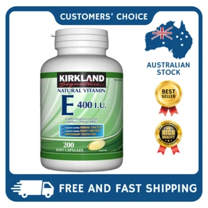 Natural VitaminE 400 IU Support Healthy Immune Heart Function 200 Soft Capsules - Picture 1 of 4