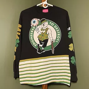 Mishka NYC Boston Celtics Black Long Sleeve Tee Size Medium - Picture 1 of 5