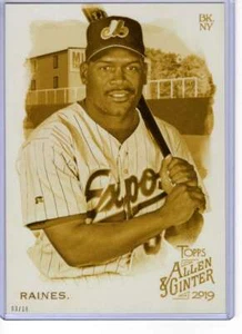 Tim Raines 2019 Allen and Ginter 5x7 dorado #399/10 exposiciones - Imagen 1 de 1
