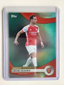 JUEGO EQUIPO TOPPS ARSENAL 2023/24 PARALELO CEDRIC SOARES 075/125 - Imagen 1 de 2