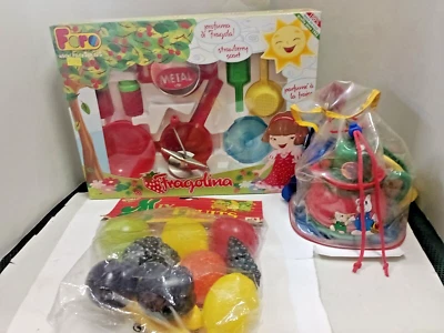 CUCINA  SET FARO/ TEIERA con TAZZINE-/ SET FRUTTA GIOCATTOLO OVP - Immagine 1 di 2
