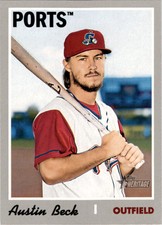 2019 Topps Heritage Minor League #136 Austin Beck