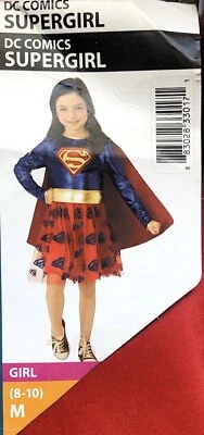 Kids Girls Wonder Woman Costume Superhero Book Day Week Fancy Dress Outfit 8-10 - Image 1 of 3