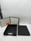 2 Vintage 1969 Accounting General Ledger Books Payment Sale Journal +Letter Tray