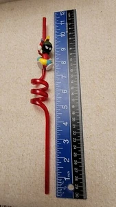 MARVIN THE MARTIAN CRAZY SILLY SIPPER STRAW LOONEY TUNES 1990’s VTG Red - Picture 1 of 5