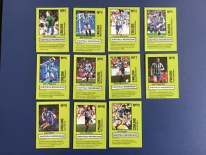 SHEFFIELD WEDNESDAY FOOTBALL CARDS by TEAM TACTIX 1986 Trading Cards Set OF 11 - Picture 1 of 1