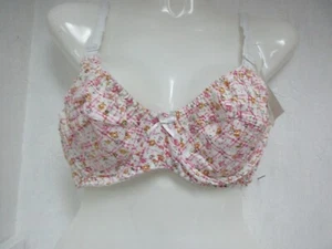 Jolie Elite Woman Bras White/Pink Floral Print Size 36B New!!! - Picture 1 of 2