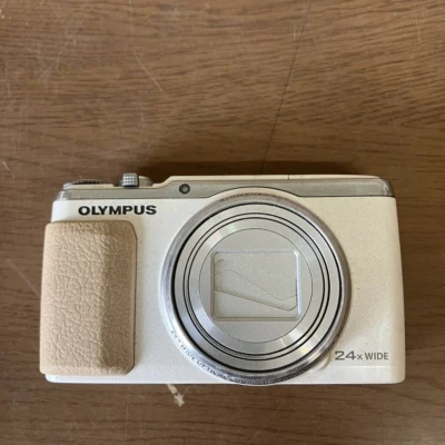 OLYMPUS STYLUS SH-60 White Compact Digital Camera English Language From Japan - Image 1 of 3