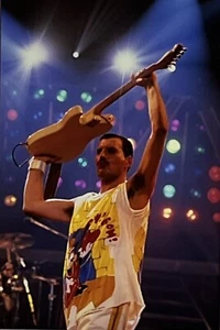 Queen Freddie Mercury Transparency Original On Stage LFI Promotion Anfang 1980er - Bild 1 von 13