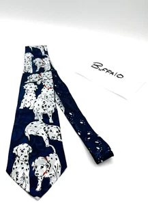 DALMATION DOG CARTOON TEACHER DRESS SUIT NECKTIE TIE FREE SHIPPING - Picture 1 of 3