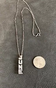 Personalized Name JUNE Necklace, Sterling Silver 925, See Photos & Description - Picture 1 of 10