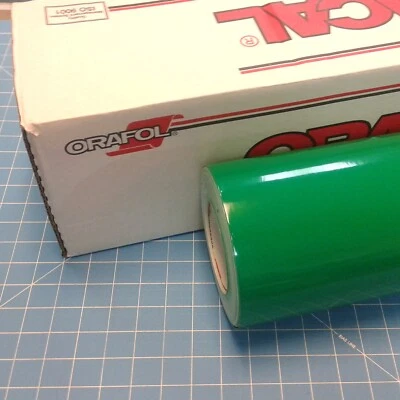 Green Glossy 651 Oracal  24" x 30' (ft) Sign Vinyl for Decals Lettering Graphics - Image 1 of 2