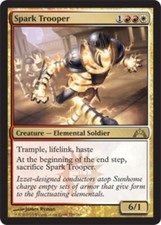 1x Spark Trooper - Foil LP, English MTG Gatecrash
