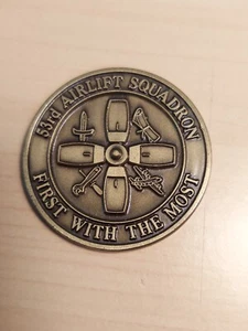 Moneda Desafío BlackJacks 53º Escuadrón de Transporte Aéreo USAF - Imagen 1 de 3