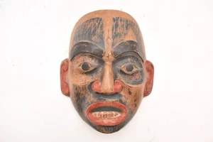 Vintage Haida Pacific Northwest Carved Carved Wood Paint painted Tlingit Mask - Picture 1 of 8
