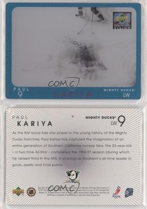 1997-98 Upper Deck Diamond Vision Paul Kariya #6 HOF