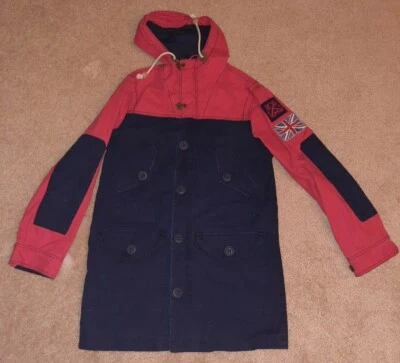 R.L. Rugby & Co Ralph Lauren Chaqueta Naval Ligera Bolsillos Militares Talla Pequeña  Foto 1 de 4